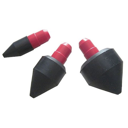 Air Gun Nozzle Set,3 Piece,Rubber Tips