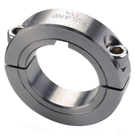 Shaft Collar,Clamp,2Pc,1-1/2 In,303 SS
