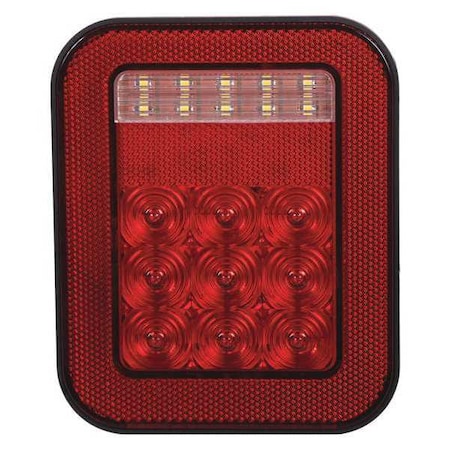 Stop/Turn/Tail Light,Red,1-13/32" D
