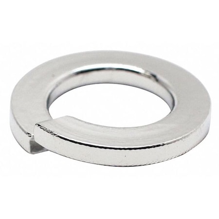 Split Lock Washer, For Screw Size 1/4 in 316 Stainless Steel, NL-19 Finish, 100 PK