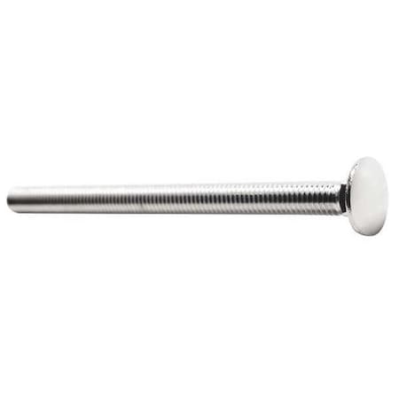 Carriage Bolt, Square Neck, 3/8"-16, 3-1/2 in L, 18-8 Stainless Steel, Not Graded, NL-19(SM), 10 PK