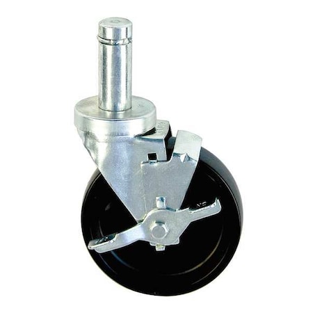 Swivel Stem Caster,Polyolfin,5 in.,300 lb.