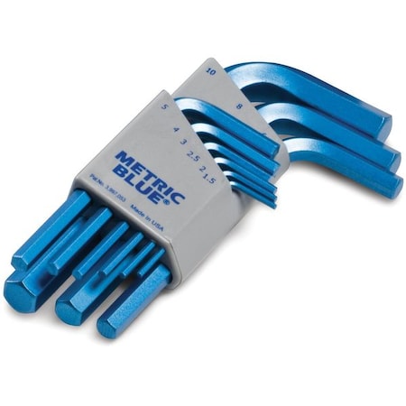 9 Piece Metric L-Shape Hex Key Set, UST195587