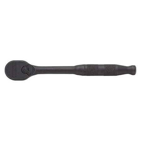 3/8" Drive 90 Geared Teeth Pear Head Style Hand Ratchet, 7-11/16" L, Black Oxide Finish