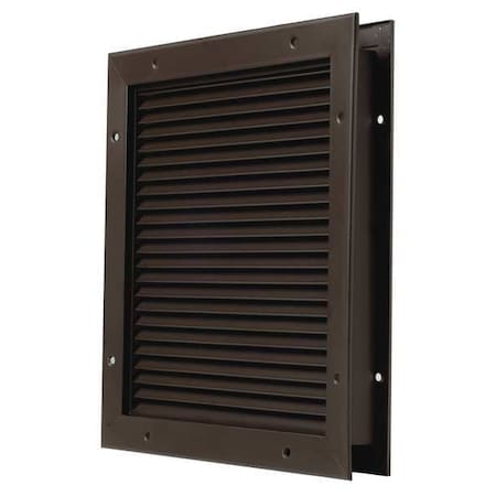 Louver, No Vision, Dk Bronze,12 x 12