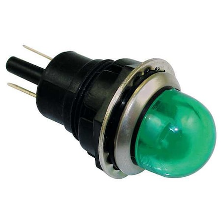 Raised Indicator Light,Green,120V