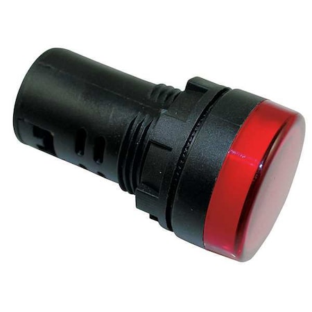 Raised Indicator Light,22mm,240V,Red