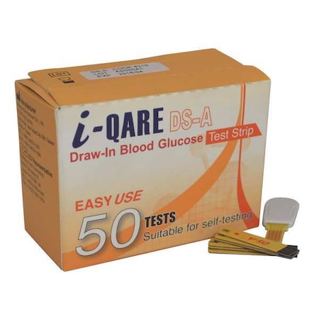 Glucose Test Strip,Plastic,PK50
