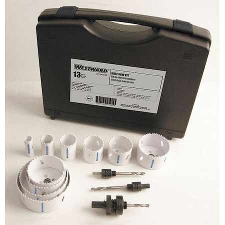 Hole Saw Master Electricians Kit,13 pcs.