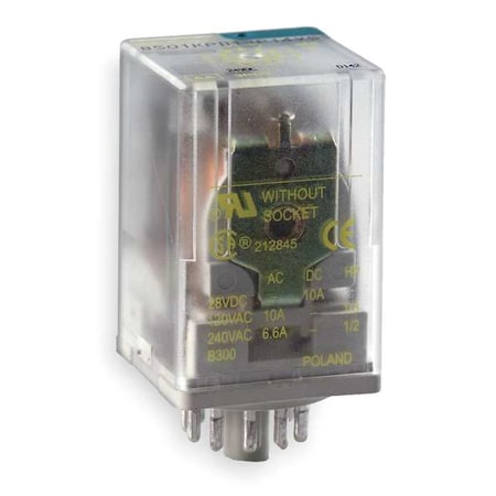 Socket, General Purpose Relay, Octal, 10 A, 11 Pins