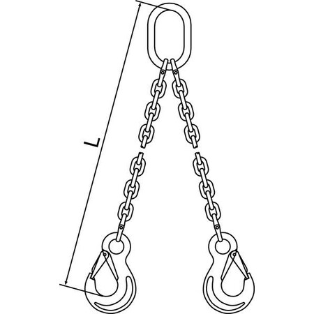 Chain Sling,G120,DOS,Alloy Steel,5 ft. L
