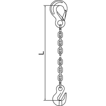 Chain Sling,G120,SSG,Alloy Steel,10 ft L