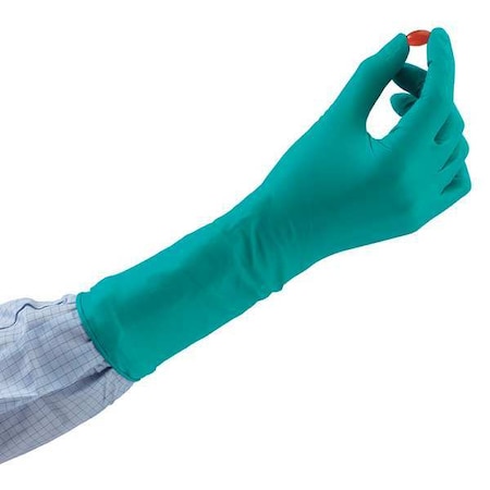 TouchNTuff 93-300, Disposable Gloves, 5.1 mil Palm, Nitrile, Powder-Free, XL, 1000 PK, Green