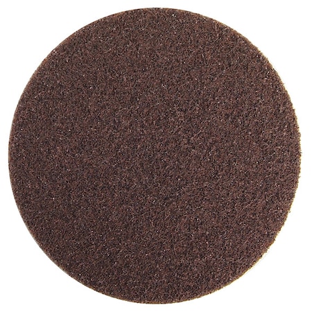Hook-and-Loop Surface Conditioning Disc, 4" Dia, No Hole, Aluminum Oxide, 50 Grit, Non-Woven Type