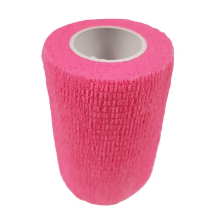 Self-Adhesive Bandage, 3" x 5yds (10-Pack), Bright Pink