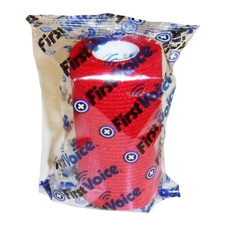 Self-Adhesive Bandage, 4" x 5yds (8-Pack), Red