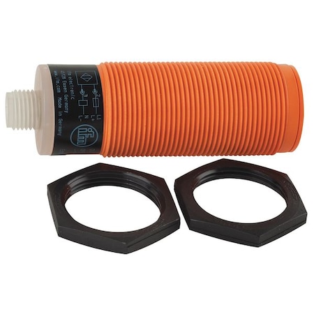 Capacitive, Cylindrical Proximity Sensor, 30 mm Dia., PBT, 1/2 in Connector, 2 Wires, Unshielded
