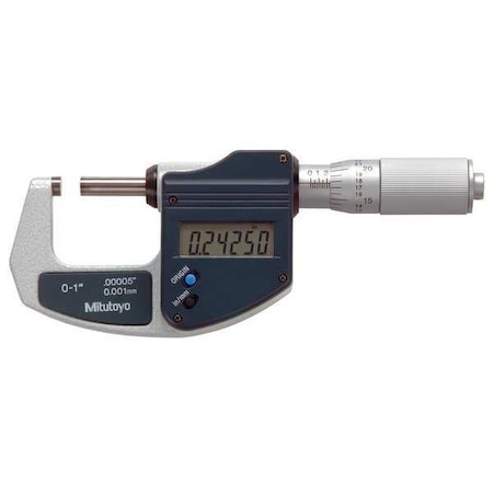 Mic, 0 to 1/0 to 25.4mm, Friction, NIST, Case