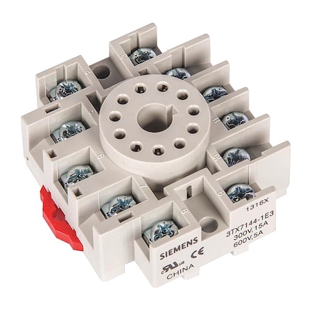Relay Socket, Screw Clamp, 11 Pins