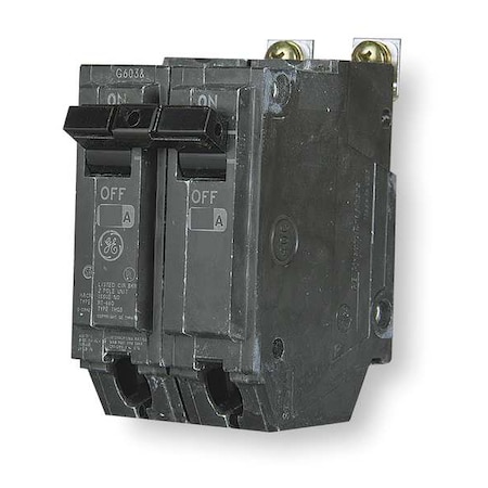 Miniature Circuit Breaker, THHQB Series, 60A, 2 Pole, 120/240V AC, 22kA at 120/240V AC