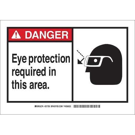 Safety Sign Label,3-1/2 x 5,Self-Adhes., 83913