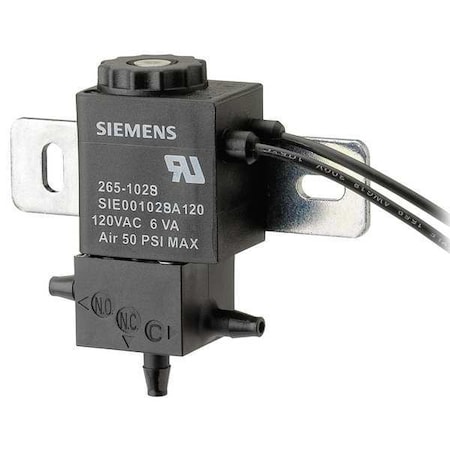 Solenoid Air Valve,3-Way,120VAC,1-20 psi