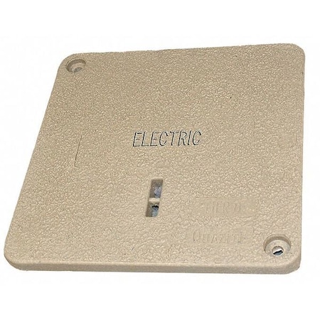 Underground Enclosure Cover, Electric Logo, 1 in. H x 12 in. W x 12 in. L, 15000 lb