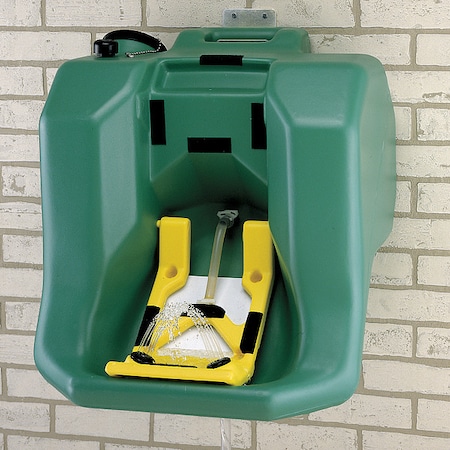 Eyewash Station, Gravity-Fed, 16 gal Tank Capacity, Wall Mount, Portable, 23 in H., 22 in W
