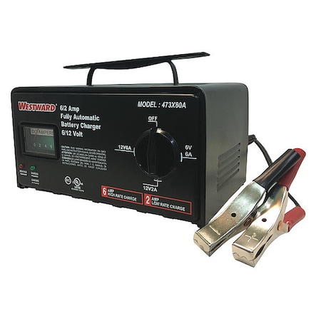 Benchtop Battery Charger, Charging, Maintaining, For Battery Voltage: 6, 12