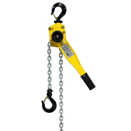 Lever Chain Hoist, 3,000 lb, 20 ft, Hook Mounted - No Trolley