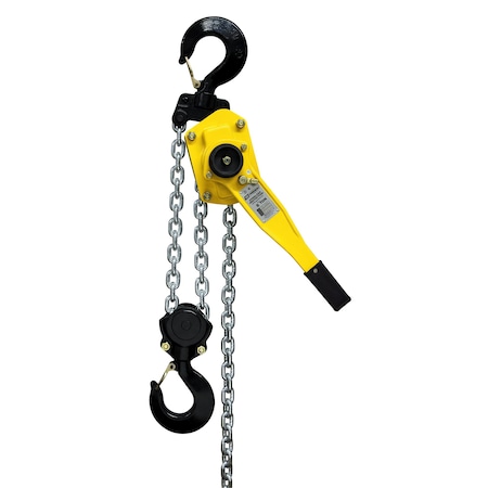 Lever Chain Hoist, 12,000 lb, 10 ft, Hook Mounted - No Trolley