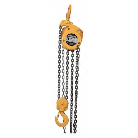 Manual Chain Hoist,6000 lb.,Lift 15 ft.