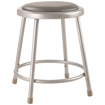 Round Stool, Height 18"Gray