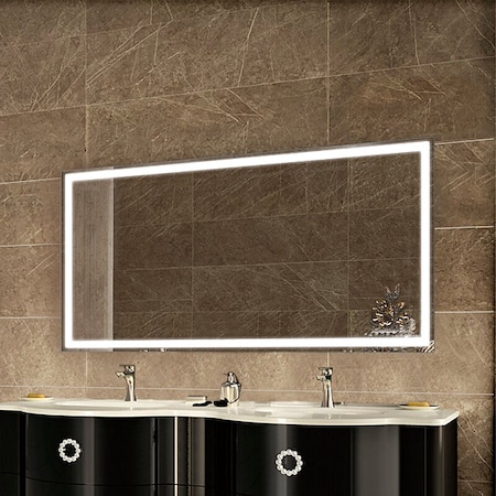 60" x 36" Radiant Inset LED Mirror