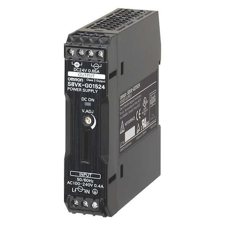 DC Power Supply, 100/240V AC, 12V DC, 30 W, 2.5 A, DIN Rail