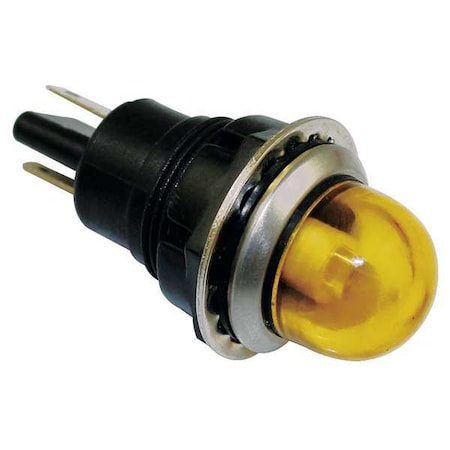 Raised Indicator Light,Yellow,120V