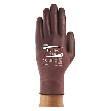 Coated Gloves, Nitrile, Sandy, 3/4 dip, 4 Abrasion Level, Purple, XL (10) 1 PR