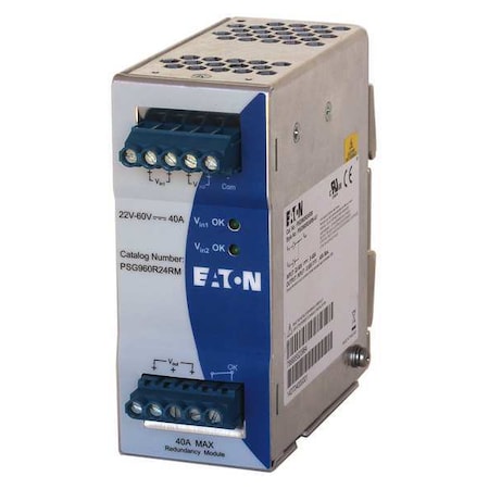 Redundant DC Power Supply, 24/48V DC, 24V DC, 960 W, 40 A, DIN Rail