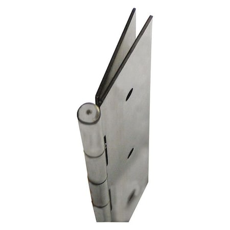 Piano Hinge, Steel, Full Mortise Mounting, 2 3/16 in Leaf W x 83 1/8 in Leaf H, Prime Coat