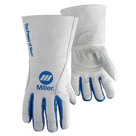 Performance Welding Gloves, Gauntlet Cuff, Keystone Thumb, Premium Cowhide, XL, 1 PR