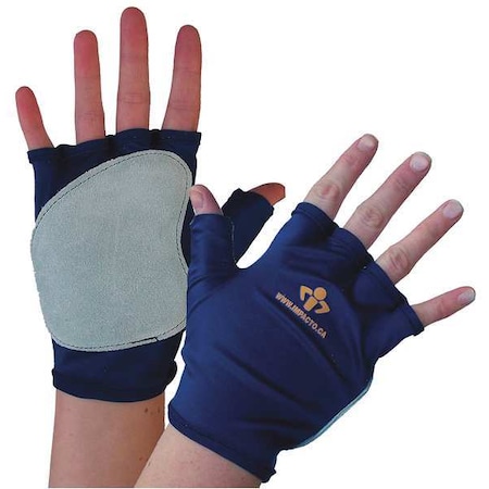 Impact Gloves, S, Bl/Gr, GrainLeather, Right