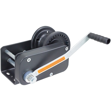 Heavy-Duty Brake Winch,Spur Gear,3500 lb