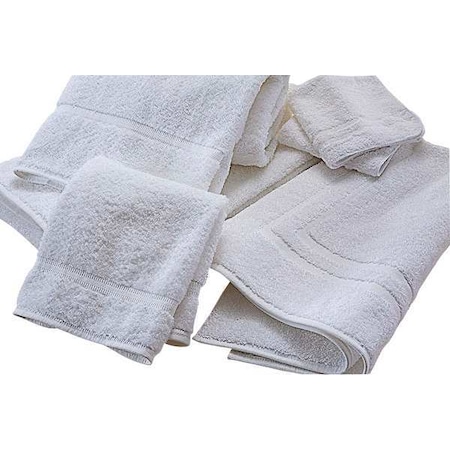Wash Towel,Dobby,White,1-1/2 lb.,PK12