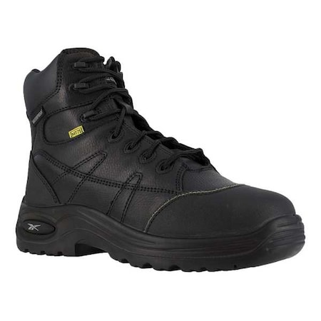 RB107, Women's 6 in Composite Toe 6-Inch Work Boot, Black, 9, W, RB107