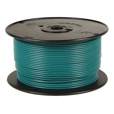 Primary Wire, GPT, 12 AWG, 1C C, Green, PVC, Stranded, 60V, 500 ft.