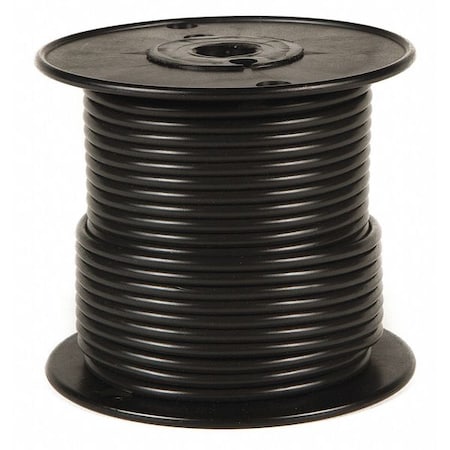 Primary Wire, GPT, 16 AWG, 1C C, Black, PVC, Stranded, 60V, 500 ft.