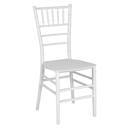 Hercules Chiavari Chair, White Back, 15 in W 18-3/4" L 35" H