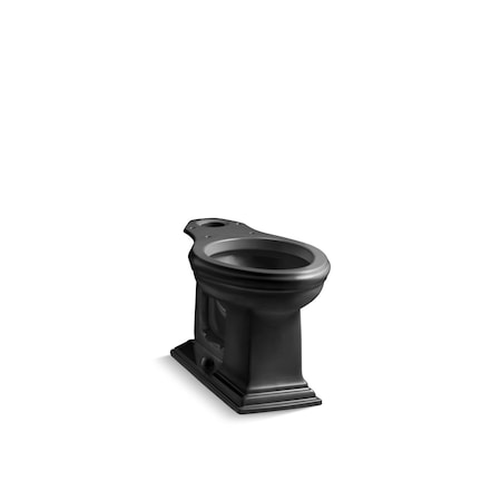 Memoirs Comfort Height Elongated B, Vitreous China, Black