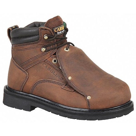 Men's 6-Inch Work Boot, 12 EE, Steel Toe, 6 in H, Brown, 599