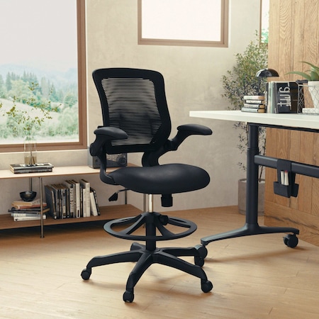 Drafting Chair Black Mesh Drafting Chair, Mesh, Black
